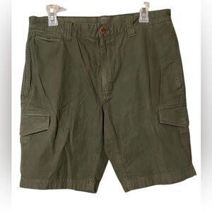 Brooks Brothers Cargo Shorts Men’s Size 32 Green 100% Cotton Red Fleece Utility